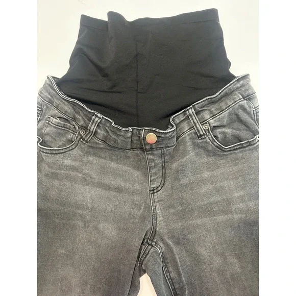 Motherhood Maternity Bundle Gray Jeans Brownish Pants Red Shirt M (8-10) - Picture 2 of 16